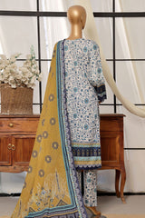 Sada Bahar Stitched 3 Piece Printed Lawn Vol-07 Suit-D-2498-White