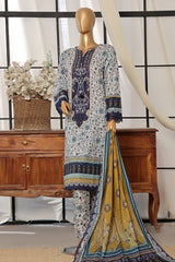 Sada Bahar Stitched 3 Piece Printed Lawn Vol-07 Suit-D-2498-White