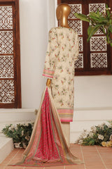 Sada Bahar Stitched 3 Piece Emb Summer Lawn Suit-D-2122-Skin