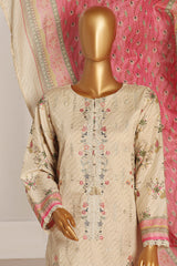 Sada Bahar Stitched 3 Piece Emb Summer Lawn Suit-D-2122-Skin