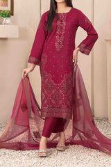 Zenel By Tawakkal Unstitched 3 Piece Fancy Emb Jacquard Lawn Suit-D-2154