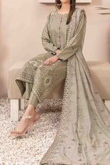 Zenel By Tawakkal Unstitched 3 Piece Fancy Emb Jacquard Lawn Suit-D-2159