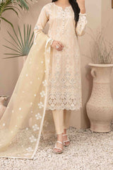 Zenel By Tawakkal Unstitched 3 Piece Fancy Emb Jacquard Lawn Suit-D-2160