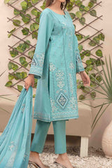 Zenel By Tawakkal Unstitched 3 Piece Fancy Emb Jacquard Lawn Suit-D-2161
