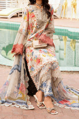 M Prints By Maria B Unstitched 3 Piece Luxury Emb Lawn Eid 2 Edit Suit-MPT-2204-A