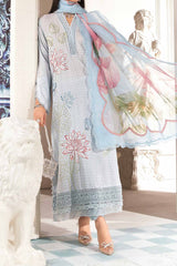 M Prints By Maria B Unstitched 3 Piece Luxury Emb Lawn Eid 2 Edit Collection'2024-MPT-2201-B