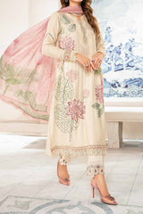 M Prints By Maria B Unstitched 3 Piece Luxury Emb Lawn Eid 2 Edit Collection'2024-MPT-2201-A