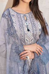 Lema By Tawakkal Unstitched 3 Piece Emb Jacquard Lawn Suit-D-2164