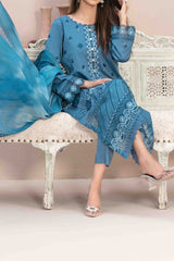 Lema By Tawakkal Unstitched 3 Piece Emb Jacquard Lawn Suit-D-2166