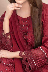 Lema By Tawakkal Unstitched 3 Piece Emb Jacquard Lawn Suit-D-2171