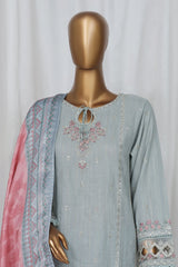 Sada Bahar Stitched 3 Piece Luxury Emb Khaddar Vol-02 Suit-LEK-22-Sky Blue