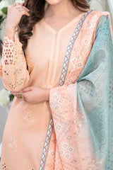 Le Classique By Tawakkal Unstitched 3 Piece Emb Heavy Schiffli Lawn Suit-D-2239
