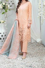 Le Classique By Tawakkal Unstitched 3 Piece Emb Heavy Schiffli Lawn Suit-D-2239