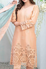 Le Classique By Tawakkal Unstitched 3 Piece Emb Heavy Schiffli Lawn Suit-D-2239
