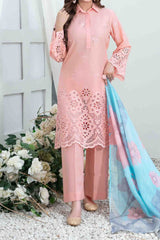 Le Classique By Tawakkal Unstitched 3 Piece Emb Heavy Schiffli Lawn Suit-D-2242