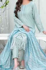 Le Classique By Tawakkal Unstitched 3 Piece Emb Heavy Schiffli Lawn Suit-D-2243