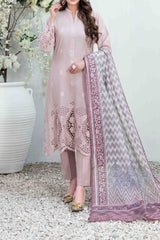 Le Classique By Tawakkal Unstitched 3 Piece Emb Heavy Schiffli Lawn Suit-D-2244