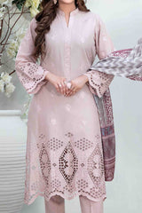 Le Classique By Tawakkal Unstitched 3 Piece Emb Heavy Schiffli Lawn Suit-D-2244