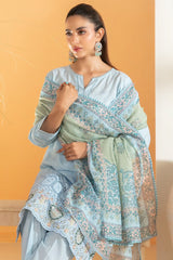 Dinara By Tawakkal Unstitched 3 Piece Emb Schiffli Lawn Suit-D-2288