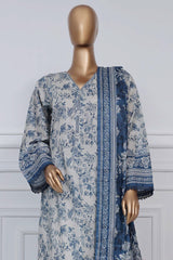 Sada Bahar Stitched 3 Piece Printed Lawn Vol-02 Suit-PR-9493-Off White