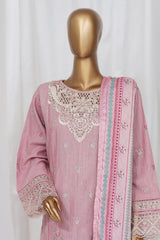 Sada Bahar Stitched 3 Piece Luxury Emb Khaddar Vol-02 Suit-LEK-24-Plum