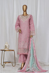 Sada Bahar Stitched 3 Piece Luxury Emb Khaddar Vol-02 Suit-LEK-24-Plum