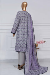 Sada Bahar Stitched 3 Piece Printed Lawn Vol-02 Suit-PR-9491-Grey
