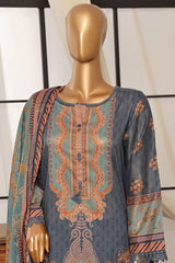Sada Bahar Stitched 3 Piece Printed Lawn Vol-07 Suit-D-2500-Navy Blue