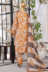 Sada Bahar Stitched 3 Piece Printed Lawn Vol-06 Suit-D-2506-Orange