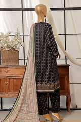 Sada Bahar Stitched 3 Piece Printed Lawn Vol-07 Suit-D-2536-Black