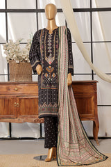Sada Bahar Stitched 3 Piece Printed Lawn Vol-07 Suit-D-2536-Black