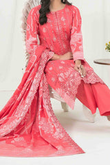 Gulshanara By Tawakkal Unstitched 3 Piece Emb Broshia Banarsi Lawn Vol-03 Suit-D-2561