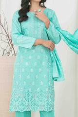 Gulshanara By Tawakkal Unstitched 3 Piece Emb Broshia Banarsi Lawn Vol-03 Suit-D-2564