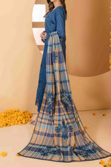 Zala By Tawakkal Unstitched 3 Piece Fancy Emb Lawn Suit-D-2583