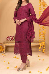 Zala By Tawakkal Unstitched 3 Piece Fancy Emb Lawn Suit-D-2584