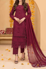Zala By Tawakkal Unstitched 3 Piece Fancy Emb Lawn Suit-D-2584