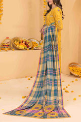 Zala By Tawakkal Unstitched 3 Piece Fancy Emb Lawn Suit-D-2585