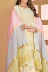 Zala By Tawakkal Unstitched 3 Piece Fancy Emb Lawn Suit-D-2587
