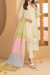 Zala By Tawakkal Unstitched 3 Piece Fancy Emb Lawn Suit-D-2587
