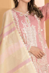 Zala By Tawakkal Unstitched 3 Piece Fancy Emb Lawn Suit-D-2589