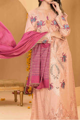 Zala By Tawakkal Unstitched 3 Piece Fancy Emb Lawn Suit-D-2591
