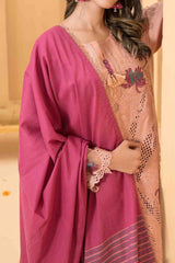 Zala By Tawakkal Unstitched 3 Piece Fancy Emb Lawn Suit-D-2591