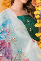 Zala By Tawakkal Unstitched 3 Piece Fancy Emb Lawn Suit-D-2592