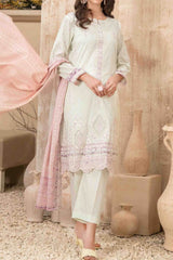 Farideh By Tawakkal Unstitched 3 Piece Emb Digital Print Lawn Suit-D-2593