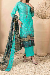 Farideh By Tawakkal Unstitched 3 Piece Emb Digital Print Lawn Suit-D-2594