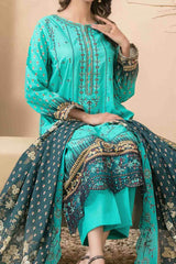 Farideh By Tawakkal Unstitched 3 Piece Emb Digital Print Lawn Suit-D-2594