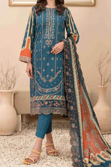 Farideh By Tawakkal Unstitched 3 Piece Emb Digital Print Lawn Suit-D-2596