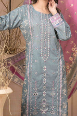 Farideh By Tawakkal Unstitched 3 Piece Emb Digital Print Lawn Suit-D-2598