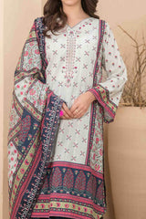 Farideh By Tawakkal Unstitched 3 Piece Emb Digital Print Lawn Suit-D-2599