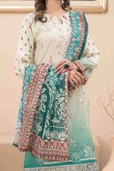 Farideh By Tawakkal Unstitched 3 Piece Emb Digital Print Lawn Suit-D-2601